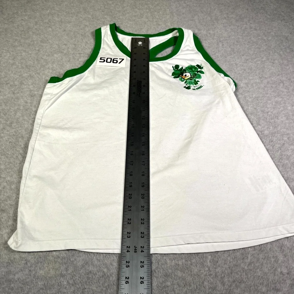 Oregon Ducks Tank Top Womens XL White‎ Nike Dri Fit Racerback Round Neck Cotton